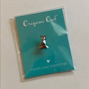 Origami Owl Rose Gold Fox Charm